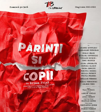 PĂRINŢI ŞI COPII de Brian Friel, după Turgheniev, la TNB