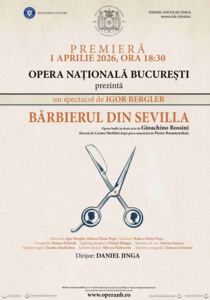 Remake: „Bărbierul din Sevilia” la OMB cu Sebastian Balaj, Bogdan Mihai și Martiniana Antonie