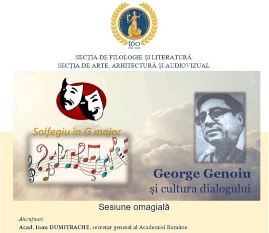 Cronica unui eveniment academic: „Solfegiu în G major”, omagiu adus dramaturgului George Genoiu