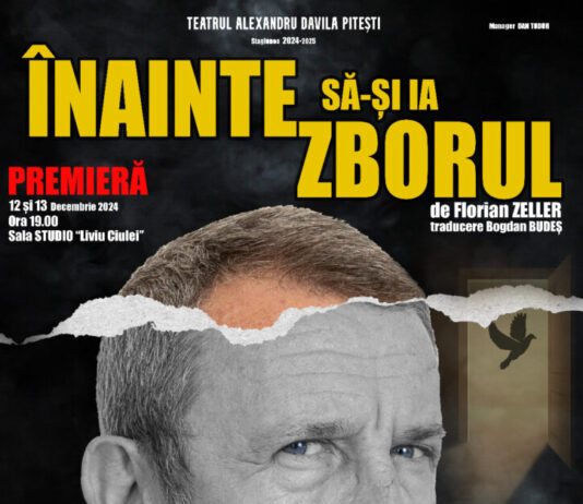 Senectute şi tandreţe: „ÎNAINTE SĂ-ŞI IA ZBORUL” de Florian Zeller