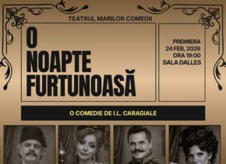 Dulceaţa comediilor caragialiene: „O noapte furtunoasă”, la Sala Dalles